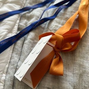Authentic Louis Vuitton Ribbons and Lego Card